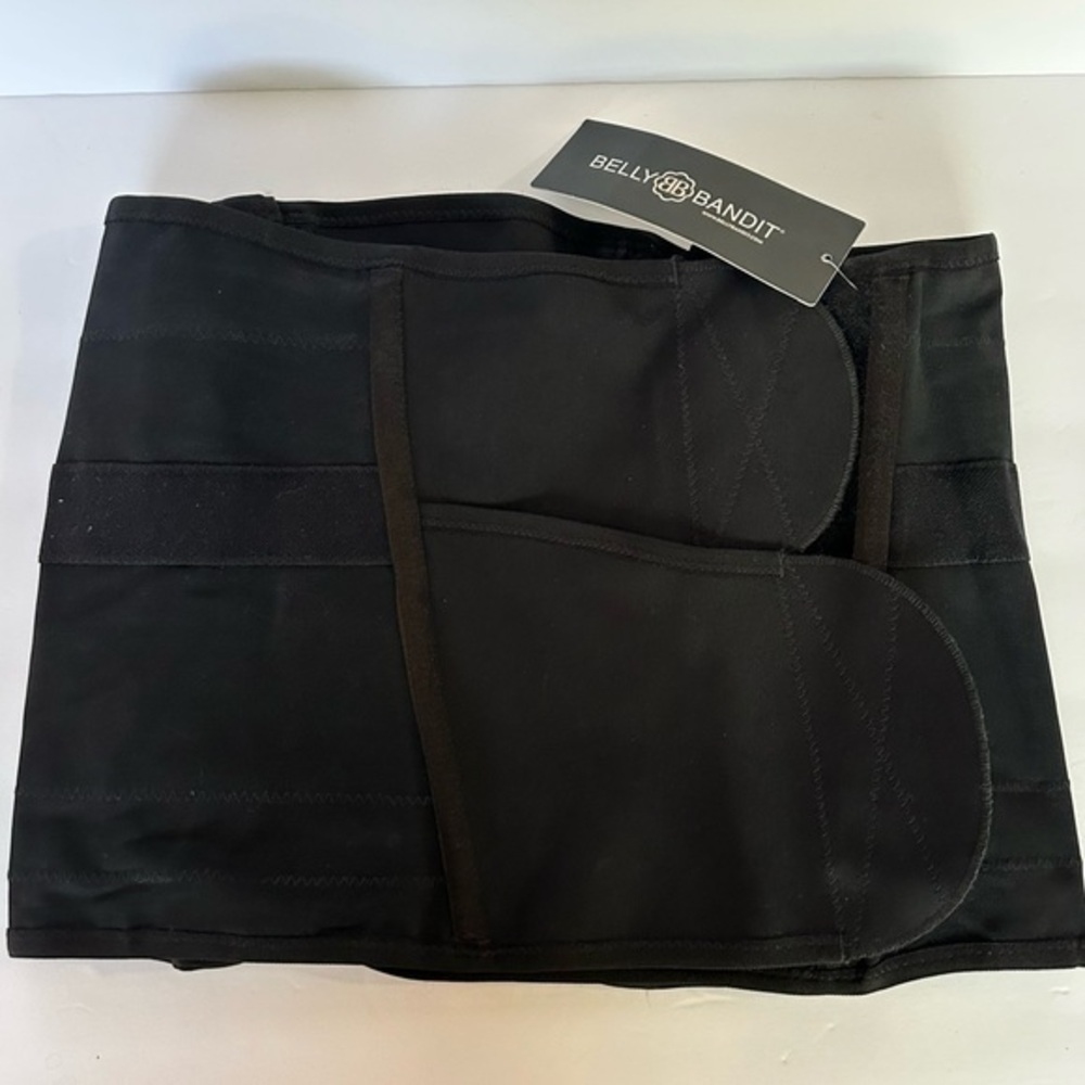 Belly Bandit Luxe Postpartum black Belly Wrap L